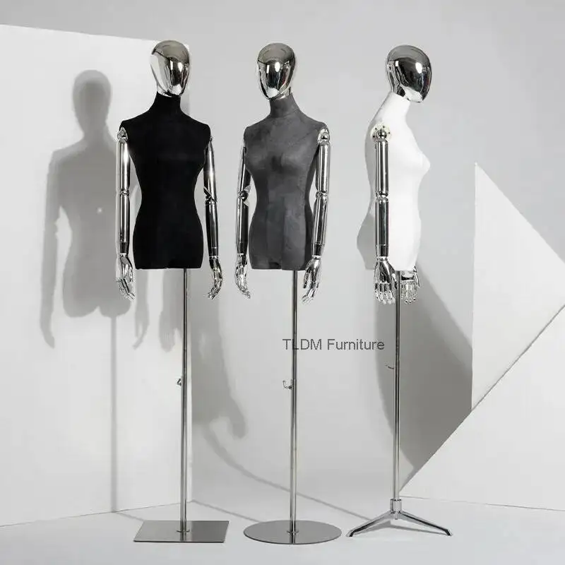 Style High-end Clothing Store Mannequin Prop Female Suede Half-body Dress Form Stand Full-body Human Korean Display Stand FYMQ
Style High-end Clothing Store Mannequin Prop Female Suede Half-body Dress Form Stand Full-body Human Korean Display Stand FYMQ