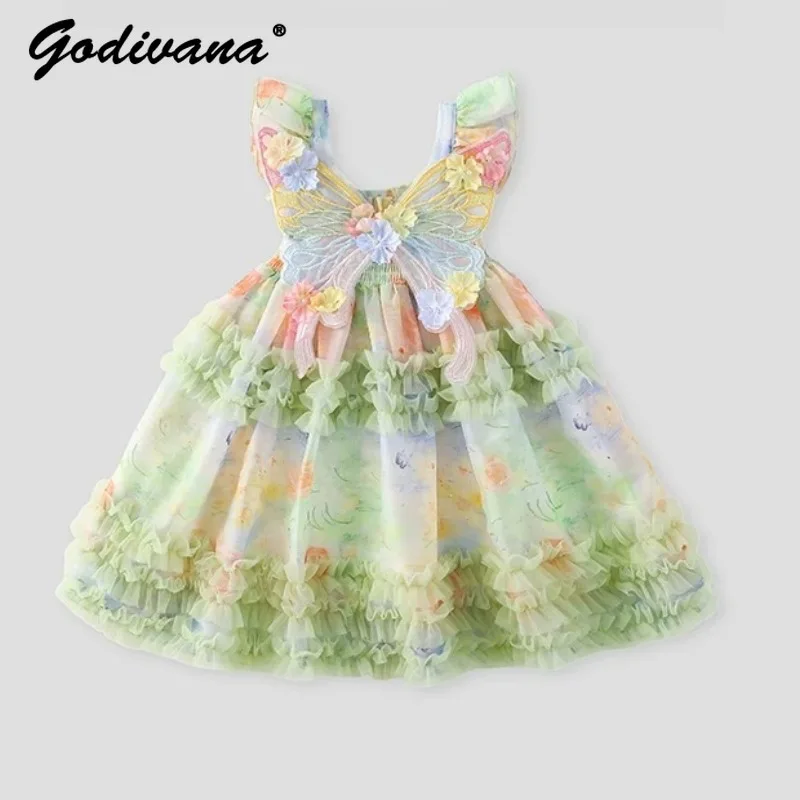 Sweet Baby Girls 2026 Summer New Fashion Sleeveless Slip Princess Dress Kids Ruffle Trim Mesh Breathable Cake Beach Casual Dress
Sweet Baby Girls 2026 Summer New Fashion Sleeveless Slip Princess Dress Kids Ruffle Trim Mesh Breathable Cake Beach Casual Dress