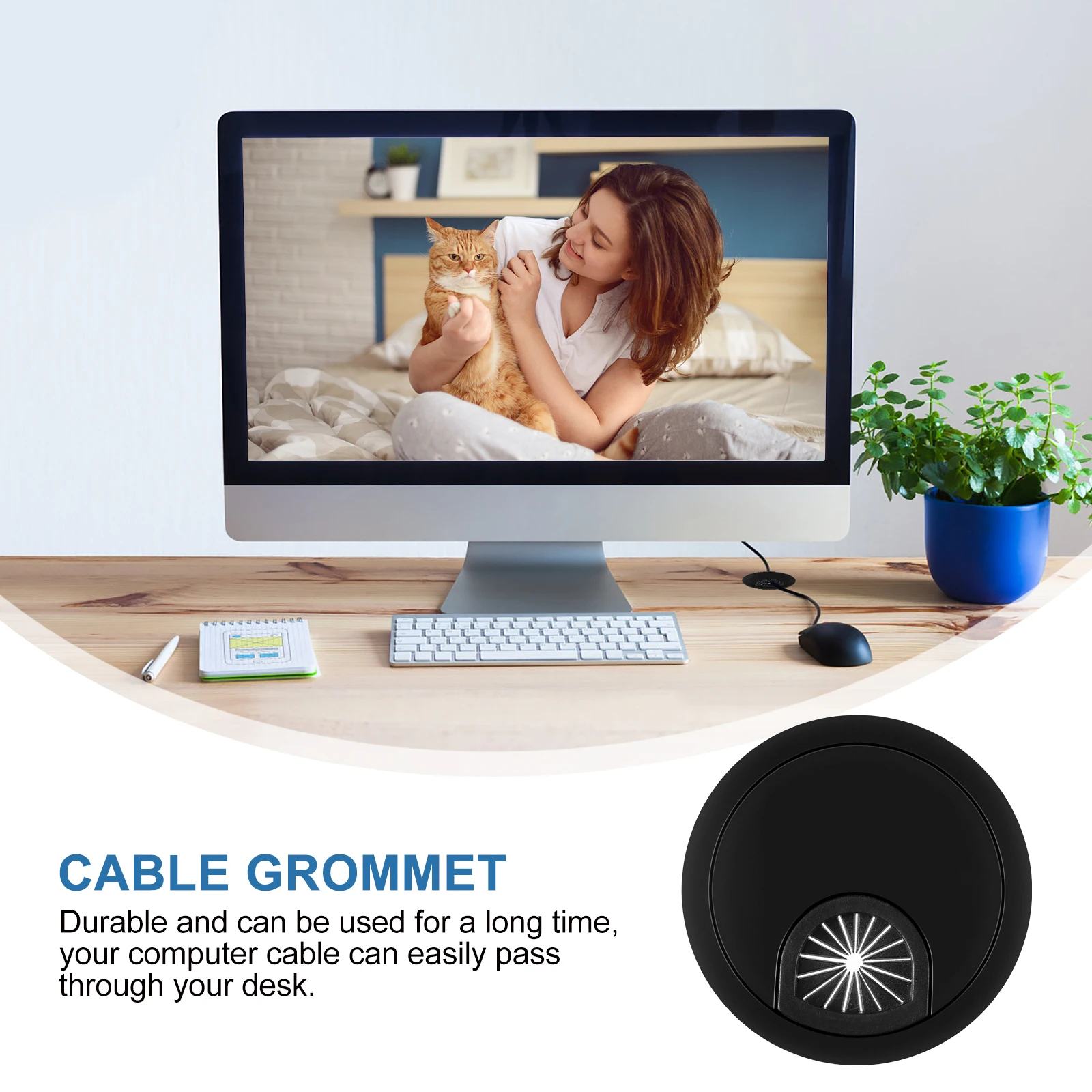 3pcs Zinc Alloy Desk Grommet Round Cable For Office Wire Management Desktop Cord Cover Black Countertop Hole Sleeve
3pcs Zinc Alloy Desk Grommet Round Cable For Office Wire Management Desktop Cord Cover Black Countertop Hole Sleeve