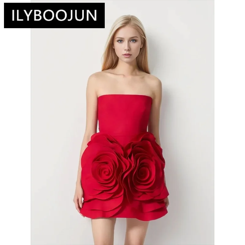 ILYBOOJUN Solid Sexy Patchwork Appliques Dress For Women Strapless Sleeveless High Waist Spliced Zipper Chic Dresses Female
ILYBOOJUN Solid Sexy Patchwork Appliques Dress For Women Strapless Sleeveless High Waist Spliced Zipper Chic Dresses Female