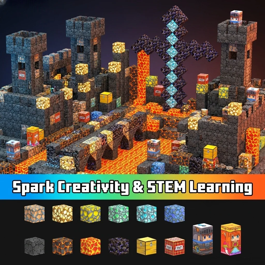 Minerals 150PCS Magnetic Tiles Building Blocks Set |STEM Montessori Educational Toys for Kids Ages 3+, 3D Creative Construction
Minerals 150PCS Magnetic Tiles Building Blocks Set |STEM Montessori Educational Toys for Kids Ages 3+, 3D Creative Construction