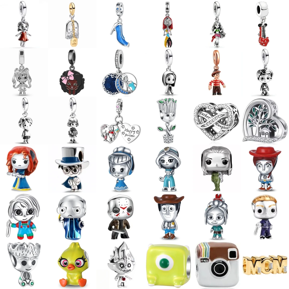 S925 Silver Cute Cartoon Animal Stud Pendant Collection Lovely Camera Cowboy Girl Princess Pendant for Women Jewelry Gifts
S925 Silver Cute Cartoon Animal Stud Pendant Collection Lovely Camera Cowboy Girl Princess Pendant for Women Jewelry Gifts