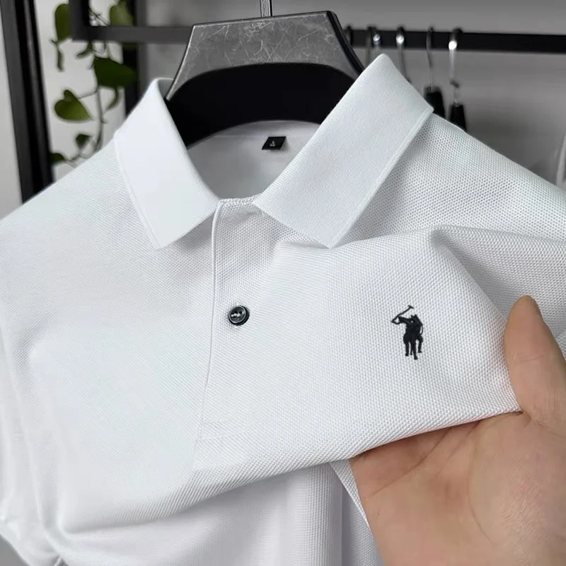 High end brand 100% cotton short sleeve polo shirt men summer fashion exquisite pony embroidery comfort business casual T-shirt
High end brand 100% cotton short sleeve polo shirt men summer fashion exquisite pony embroidery comfort business casual T-shirt