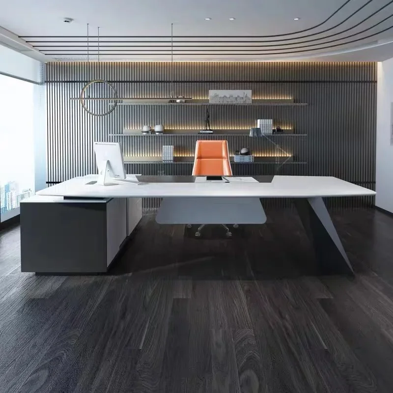 # Современный офисный стол для генерального директора MDF, офисный стол для руководителей, роскошное хранилище, L-образный офисный компьютерный стол
# Современный офисный стол для генерального директора MDF, офисный стол для руководителей, роскошное хранилище, L-образный офисный компьютерный стол