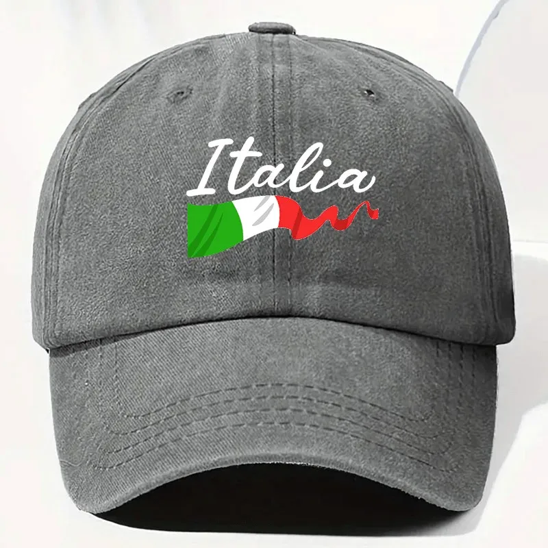 Italia Flag Script Baseball Cap Unisex Distressed Polyester Outdoor Casual Curved Brim Hat
Italia Flag Script Baseball Cap Unisex Distressed Polyester Outdoor Casual Curved Brim Hat
