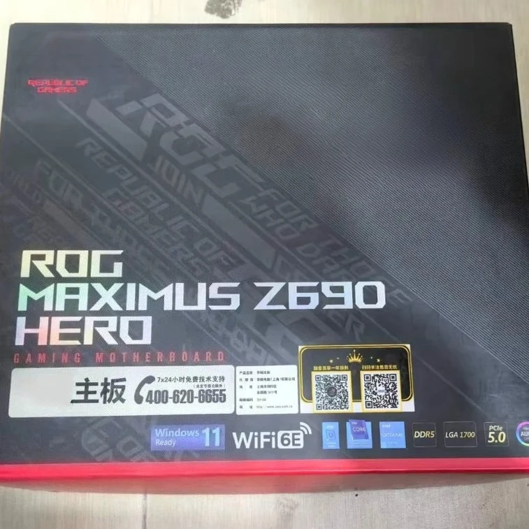 Основная плата ASUS ROG MAXIMI Z690 HERO с поддержкой памяти 12 13 процессора 5 поколения Thunderbolt 4
Основная плата ASUS ROG MAXIMI Z690 HERO с поддержкой памяти 12 13 процессора 5 поколения Thunderbolt 4