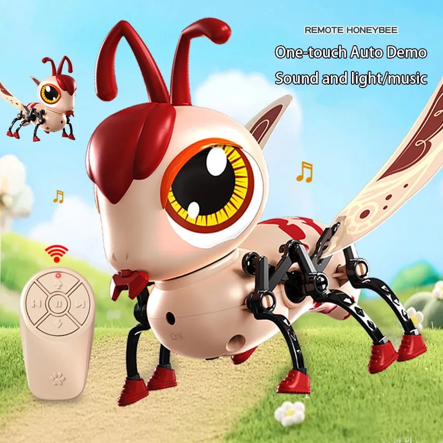 Children Remote Control Bee Toy Intelligent Touch Sensor Electric Sound Light Music Electronic Pet Toy Cute Insect Birthday Gift
Children Remote Control Bee Toy Intelligent Touch Sensor Electric Sound Light Music Electronic Pet Toy Cute Insect Birthday Gift