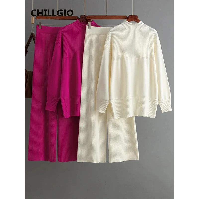 CHILLGIO Women's Autumn Suit Long Sleeve Pullovers Warm Knit Set Korea Loose Knitwears Pants Casual Sweaters Winter 2 Peice Set
CHILLGIO Women's Autumn Suit Long Sleeve Pullovers Warm Knit Set Korea Loose Knitwears Pants Casual Sweaters Winter 2 Peice Set