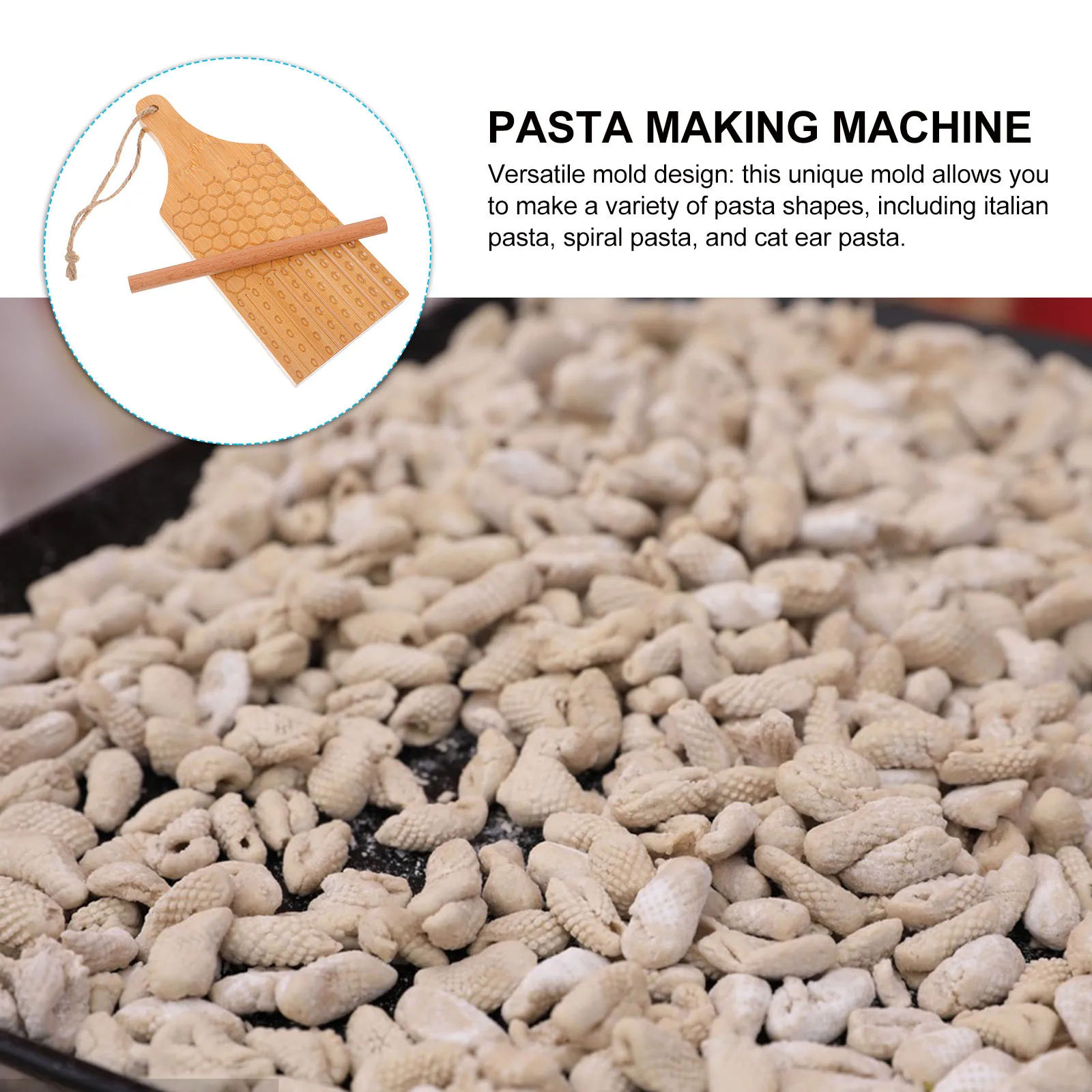 1Set Bamboo Pasta Rolling Board Dough Sheeter Gnocchi Maker Multifunctional Pasta Shaping Italian Macaroni Bamboo Pizza Paddle 
1Set Bamboo Pasta Rolling Board Dough Sheeter Gnocchi Maker Multifunctional Pasta Shaping Italian Macaroni Bamboo Pizza Paddle