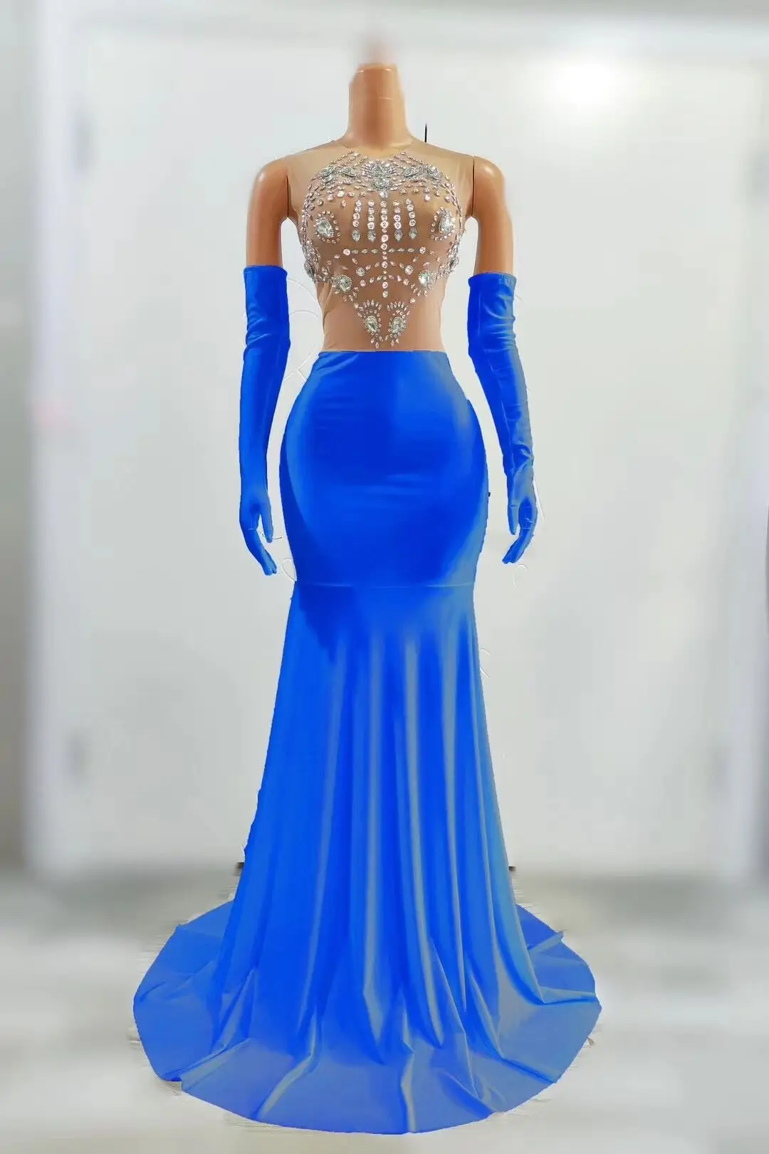 Velvet Gloves Silver Rhinestones Mesh Long Dress Evening Prom Birthday Celebrate Costume Outfit Female Singer Dress lifu
Velvet Gloves Silver Rhinestones Mesh Long Dress Evening Prom Birthday Celebrate Costume Outfit Female Singer Dress lifu