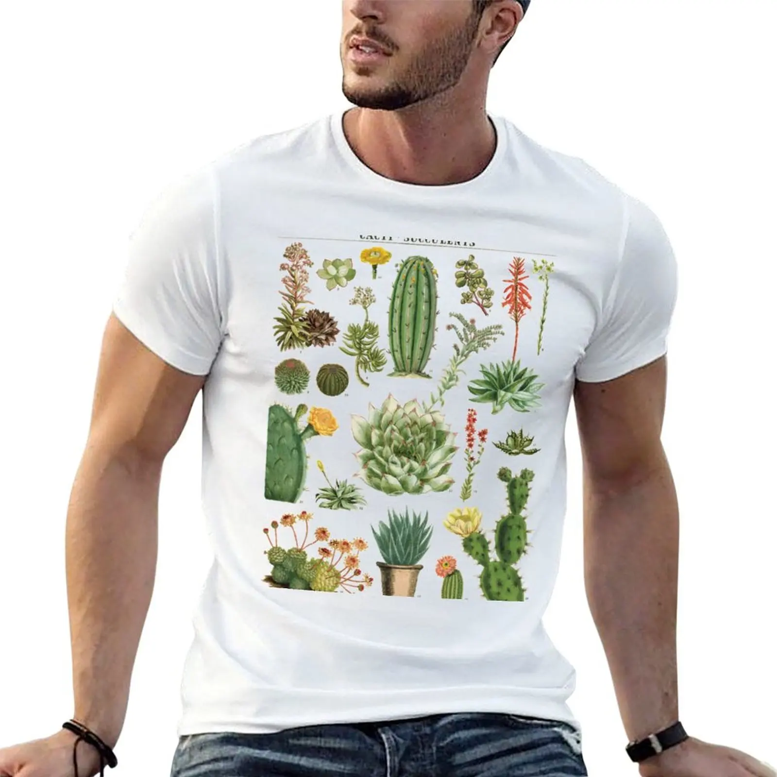 Vintage Cactus Botanical Print Tee T shirt Succulent E T-Shirt man t shirts for men graphic t shirts for man T-Shirt
Vintage Cactus Botanical Print Tee T shirt Succulent E T-Shirt man t shirts for men graphic t shirts for man T-Shirt