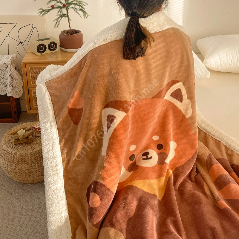 Red Panda Hug Blanket Warm Brown Cream Velvet Cute Cartoon Blanket Warm Throw Blanket Sofa Blanket Creative Home Blanket
Red Panda Hug Blanket Warm Brown Cream Velvet Cute Cartoon Blanket Warm Throw Blanket Sofa Blanket Creative Home Blanket