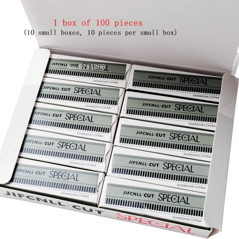 MILE 100 Pieces of Stainless Steel Eyebrow Trimming Blade Makeup Artist Special Hair Removal Razor Replacement Blade Makeup Tool
MILE 100 Pieces of Stainless Steel Eyebrow Trimming Blade Makeup Artist Special Hair Removal Razor Replacement Blade Makeup Tool