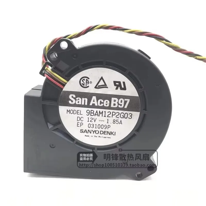 Original 9BAM12P2G03 12V 1.85A 9CM 9733 High Air Volume Turboblower Cooling Fan 4-wire PWM Intelligent Speed Contro
Original 9BAM12P2G03 12V 1.85A 9CM 9733 High Air Volume Turboblower Cooling Fan 4-wire PWM Intelligent Speed Contro
