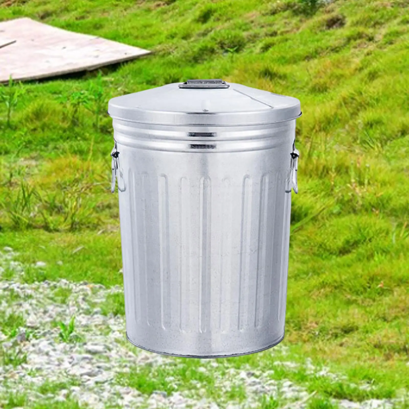8 Liters Outdoor Iron Garbage Can Bin with Lid for Garden Yard Heavy Duty Compost Bin Rustic with Two Handles Round Multipurpose
8 Liters Outdoor Iron Garbage Can Bin with Lid for Garden Yard Heavy Duty Compost Bin Rustic with Two Handles Round Multipurpose