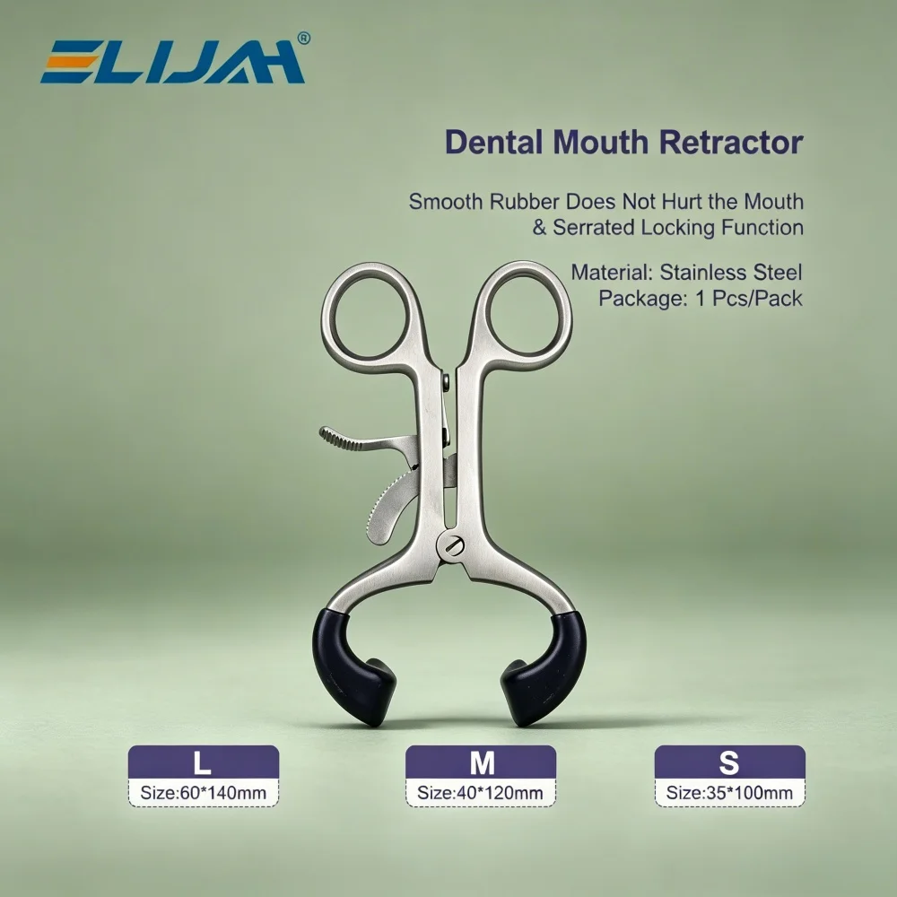 Dental Mouth Retractor Stainless Steel Autoclavable 3 Sizes Soft Rubber Tips Lockable Locking Mechanism Cheek Lip Retractor
Dental Mouth Retractor Stainless Steel Autoclavable 3 Sizes Soft Rubber Tips Lockable Locking Mechanism Cheek Lip Retractor