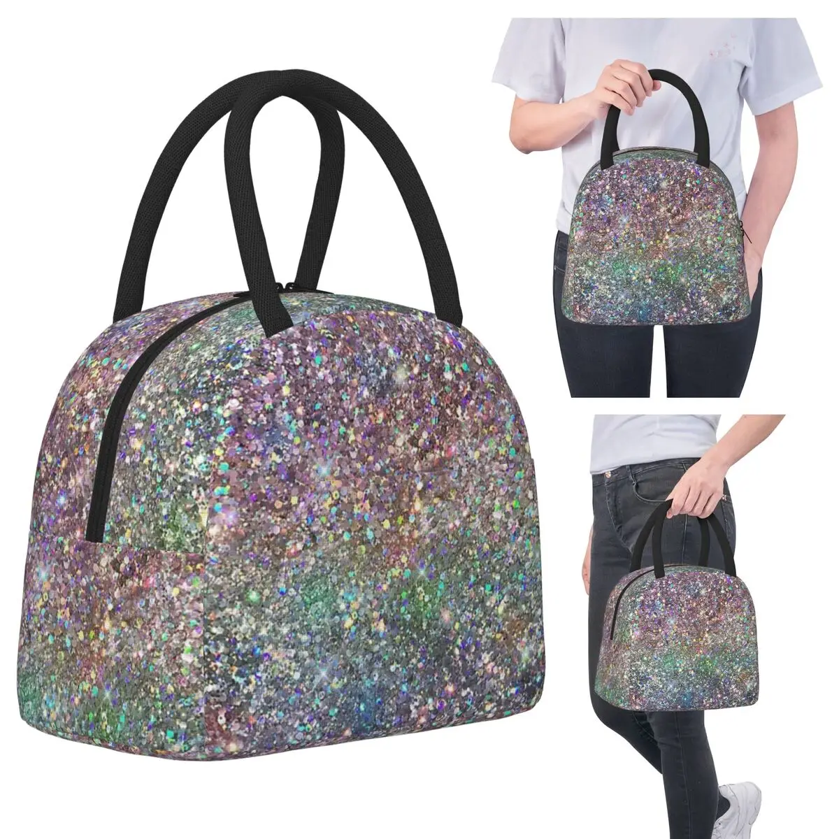 Rainbow Mixed Glitter Digital Art NOT REAL GLITTER Insulated Lunch Bag for Kids School Cooler Thermal Food Box Tote Lunch Boxes
Rainbow Mixed Glitter Digital Art NOT REAL GLITTER Insulated Lunch Bag for Kids School Cooler Thermal Food Box Tote Lunch Boxes