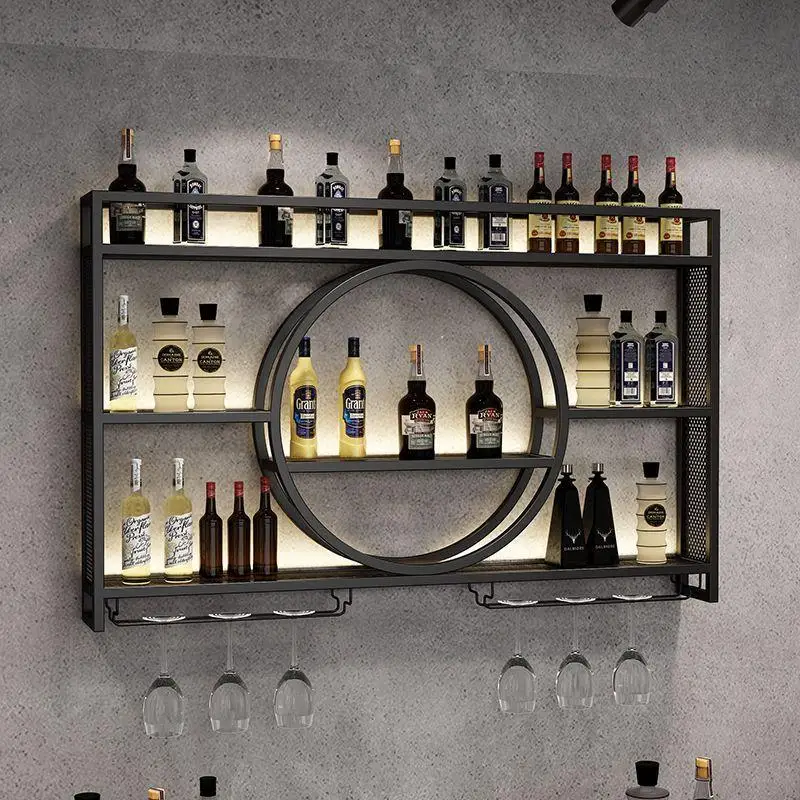 Iron Accesories Bar Wine Rack Decorations Display Cabinet Wine Rack Wall Restaurant Modern Placards Ouverts Cabinet Furniture
Iron Accesories Bar Wine Rack Decorations Display Cabinet Wine Rack Wall Restaurant Modern Placards Ouverts Cabinet Furniture
