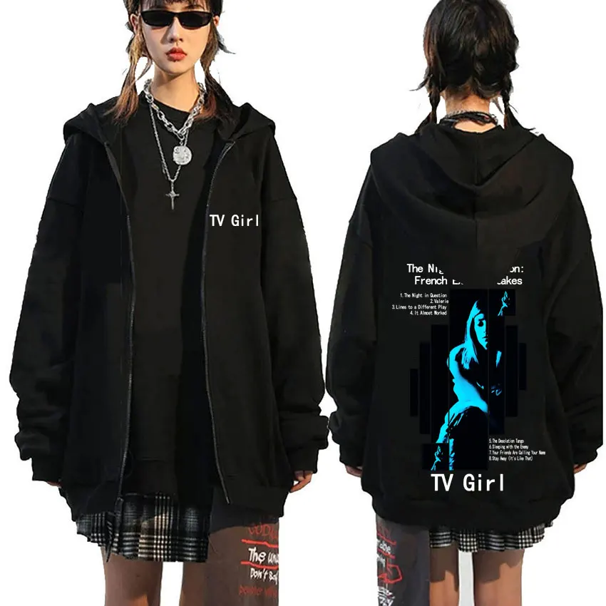 Limited TV Girl French Exit Album Graphic Zipper Hoodie Men Women Fashion Oversized Jacket Men's Fleece Cotton Zip Up Hoodies
Limited TV Girl French Exit Album Graphic Zipper Hoodie Men Women Fashion Oversized Jacket Men's Fleece Cotton Zip Up Hoodies