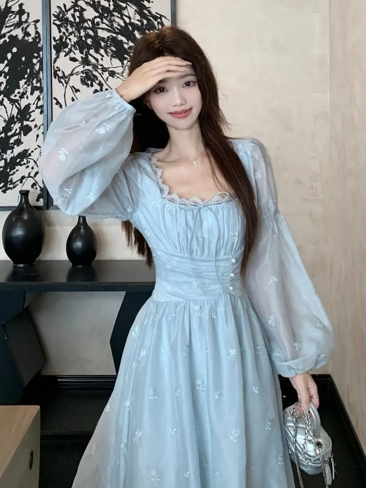plus Size Embroidered Dress Slimming Waist Square Neck Long Skirt City Walk Autumn Fashion Elegant Sweet Fairy Style Women's ...
plus Size Embroidered Dress Slimming Waist Square Neck Long Skirt City Walk Autumn Fashion Elegant Sweet Fairy Style Women's ...