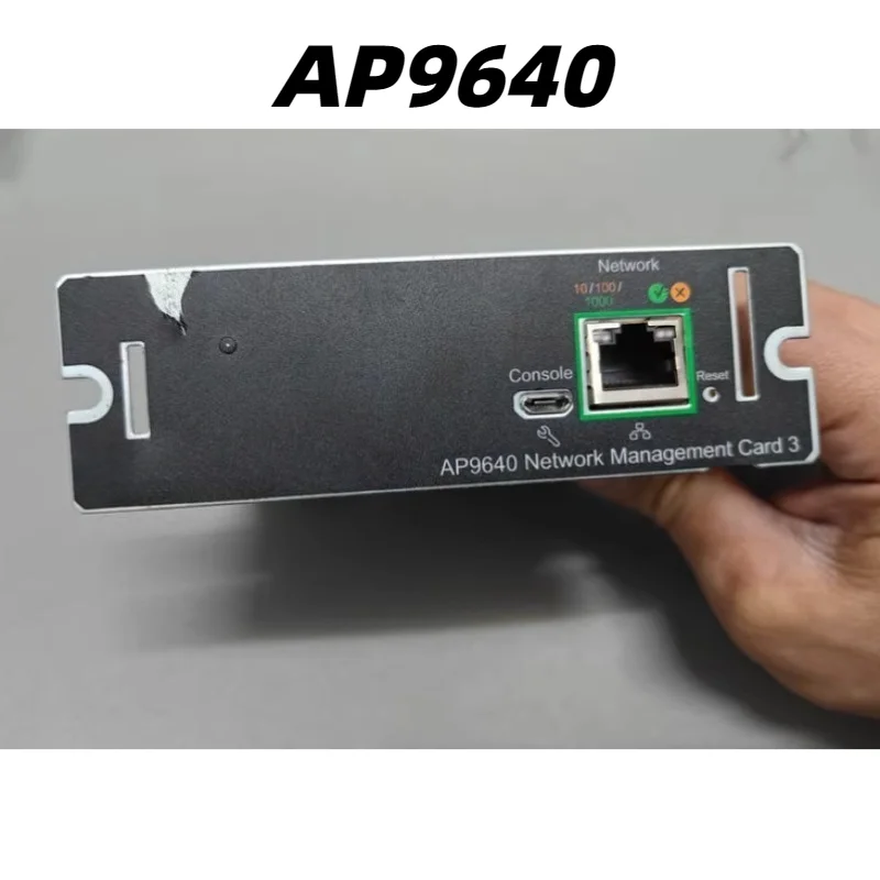 APC AP9640 Management Card with Remote Monitoring Environmental Sensors Network Control
APC AP9640 Management Card with Remote Monitoring Environmental Sensors Network Control
