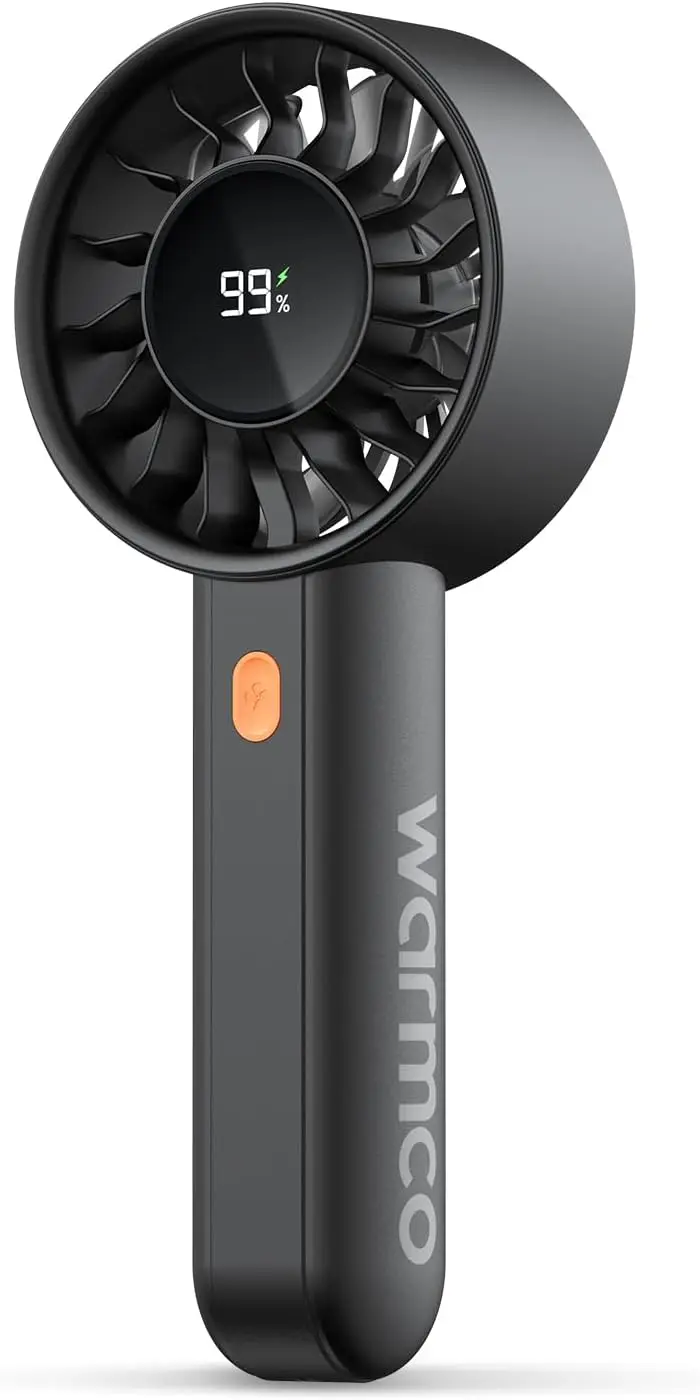 Portable Handheld Turbo Fan, 5000mAh USB Rechargeable, 4-Speed with LED Display for Travel, Office Desk
Portable Handheld Turbo Fan, 5000mAh USB Rechargeable, 4-Speed with LED Display for Travel, Office Desk