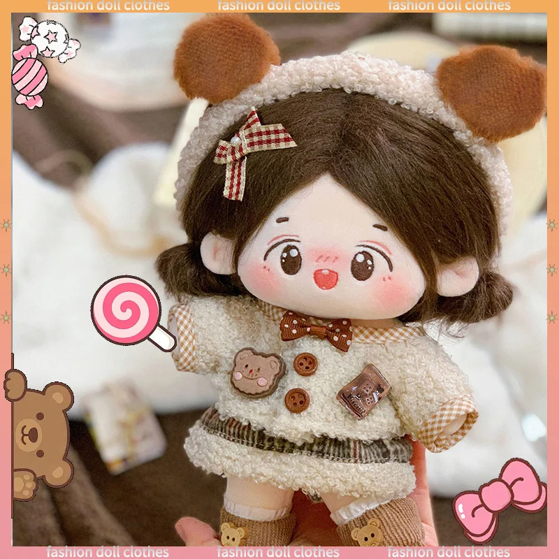 20cm Cotton Doll Clothes In Stock No Attributes 20cm Brown Chocolate Bear Set Four Piece Set Doll Accessories
20cm Cotton Doll Clothes In Stock No Attributes 20cm Brown Chocolate Bear Set Four Piece Set Doll Accessories