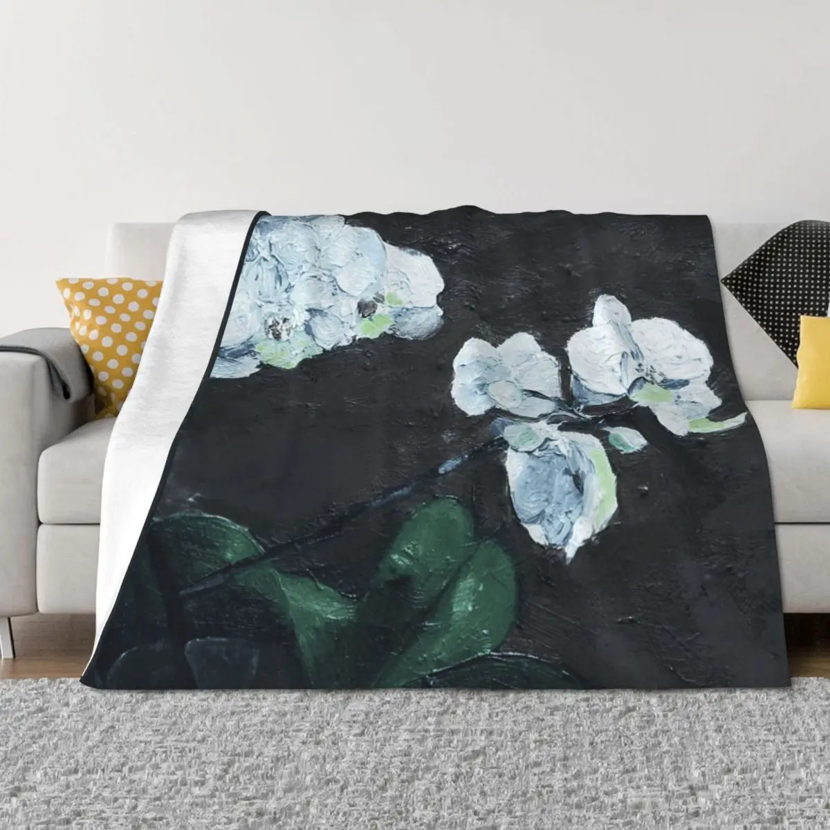 Nature - White Orchid (Dark) Throw Blanket Picnic Beach christmas decoration Blankets
Nature - White Orchid (Dark) Throw Blanket Picnic Beach christmas decoration Blankets