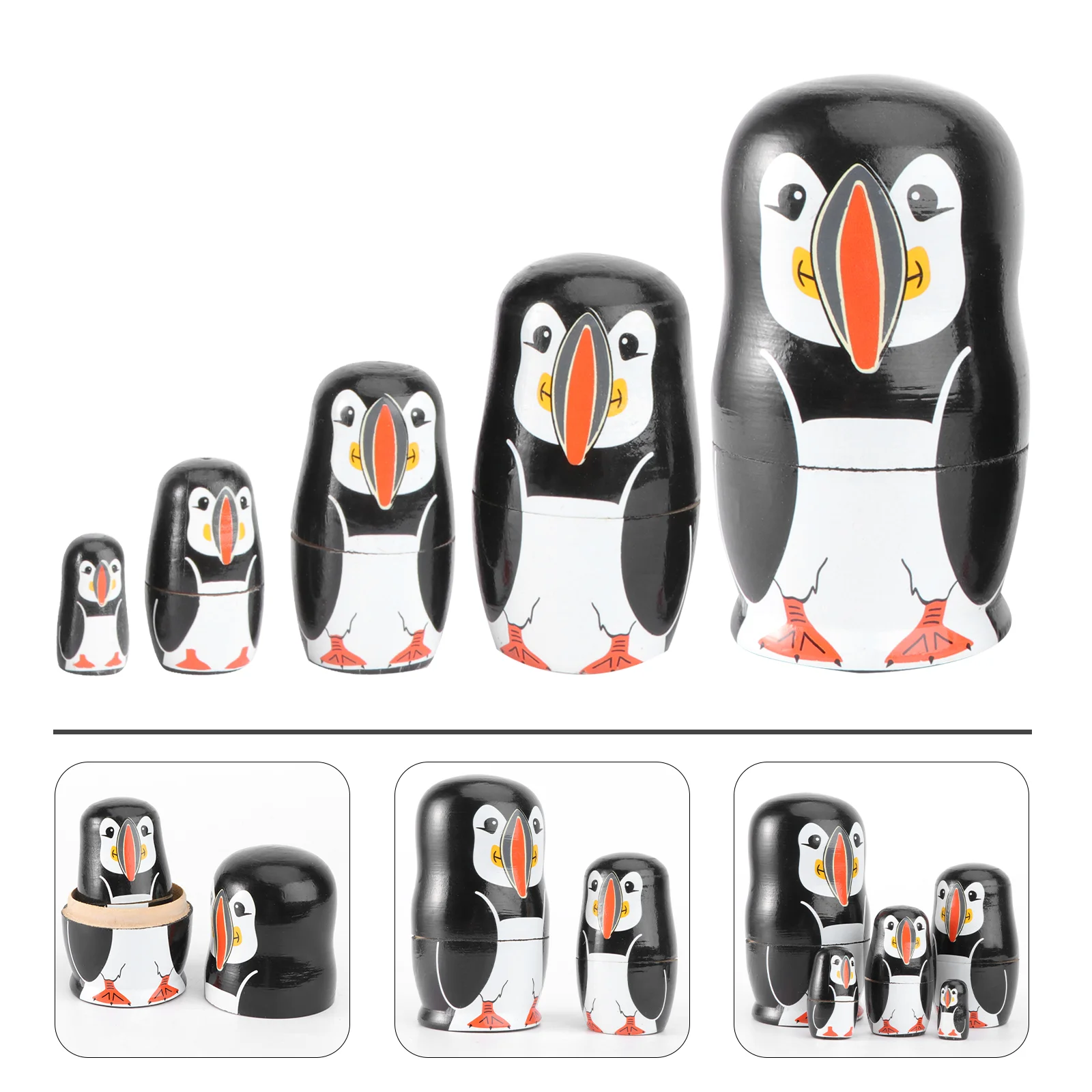 Little Penguin Nesting Russian Wooden Matryoshka Home Decor Toy for Kids Childrens Toys
Little Penguin Nesting Russian Wooden Matryoshka Home Decor Toy for Kids Childrens Toys