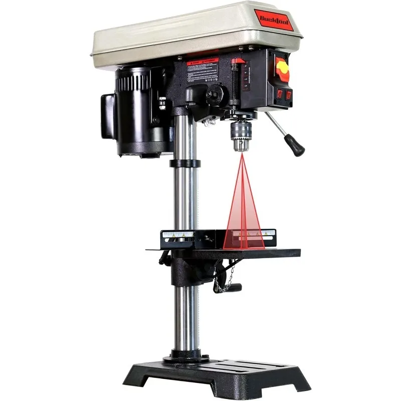 10-Inch Drill Press 6.0 Amp 3/4 Bench Drill Press 5-Speed Benchtop Drilling Machine with LED Work Light
10-Inch Drill Press 6.0 Amp 3/4 Bench Drill Press 5-Speed Benchtop Drilling Machine with LED Work Light