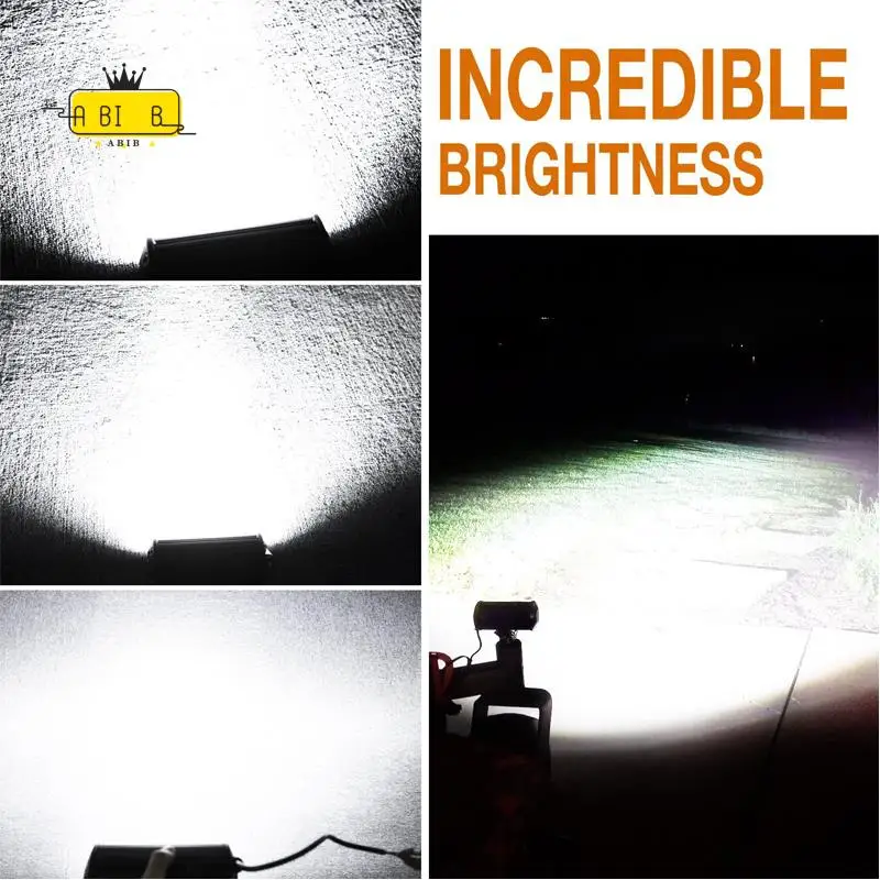ABIB -7 Inch 120W Combo Led Light Bars Spot Flood For Work Driving Offroad Boat Car Tractor Truck 4X4 SUV ATV 12V 24V
ABIB -7 Inch 120W Combo Led Light Bars Spot Flood For Work Driving Offroad Boat Car Tractor Truck 4X4 SUV ATV 12V 24V