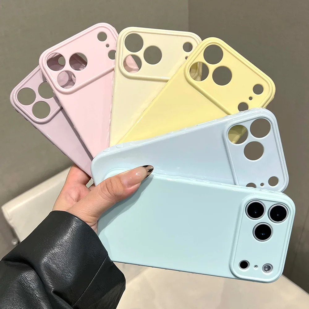 Korean INS Style Pastel Color Phone Case For iPhone 17 16 15 14 13 12 Pro Max Glossy Shockproof Soft TPU Bumper Cover For Girls
Korean INS Style Pastel Color Phone Case For iPhone 17 16 15 14 13 12 Pro Max Glossy Shockproof Soft TPU Bumper Cover For Girls