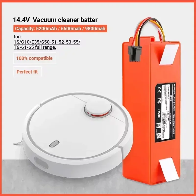 Original 14.4V Li-ion Battery Robotic Vacuum Cleaner Replacement Battery for Xiaomi Robot Roborock S50 S51 S55 Accessory Spare
Original 14.4V Li-ion Battery Robotic Vacuum Cleaner Replacement Battery for Xiaomi Robot Roborock S50 S51 S55 Accessory Spare