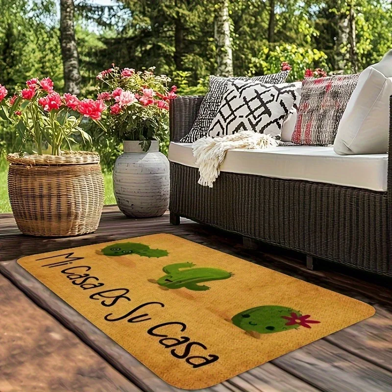 1PC Desert Cactus & Welcome Kitchen Rug Non-Slip Door Mat Pop design Bathroom Rug Bath Mat Carpet for Home Sink Laundry Decor
1PC Desert Cactus & Welcome Kitchen Rug Non-Slip Door Mat Pop design Bathroom Rug Bath Mat Carpet for Home Sink Laundry Decor