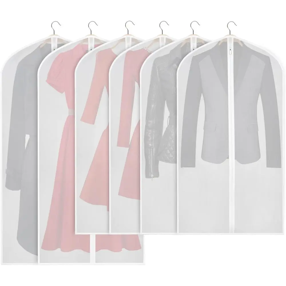 Lightweight 6-Pack Suit Dust Cover Bags for Easy Storage and Travel with Full Zipper
Lightweight 6-Pack Suit Dust Cover Bags for Easy Storage and Travel with Full Zipper