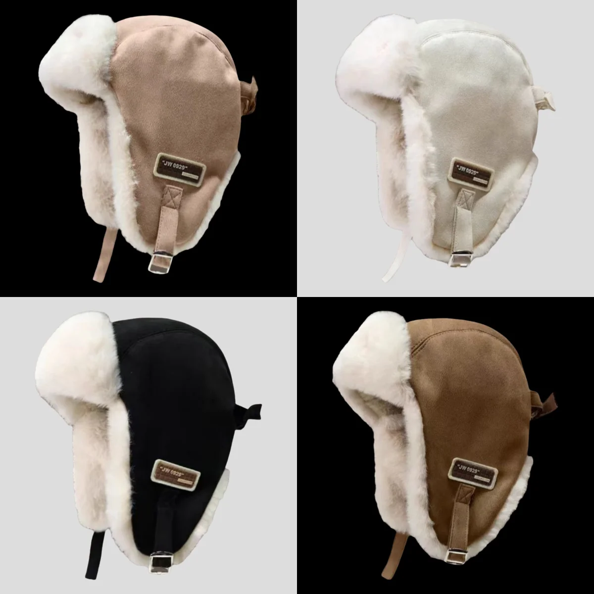 Warm Thickened Cold Weather Beanie with Ear Protection Vintage Trapper Hat for Men Women,Winter Fur Lined Ear Flap Hunting Cap, 
Warm Thickened Cold Weather Beanie with Ear Protection Vintage Trapper Hat for Men Women,Winter Fur Lined Ear Flap Hunting Cap,