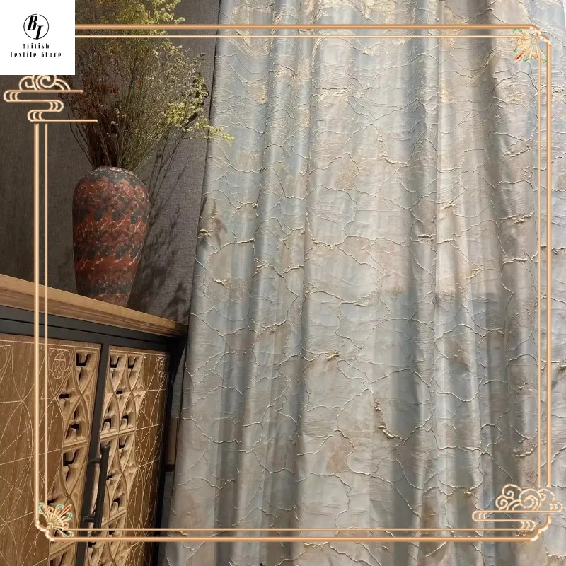Blackout Blue Curtains for Living Room Luxury Bedroom Gold Wire Relief Life Cotinas De Sala Home Decoration Customized Windows
Blackout Blue Curtains for Living Room Luxury Bedroom Gold Wire Relief Life Cotinas De Sala Home Decoration Customized Windows