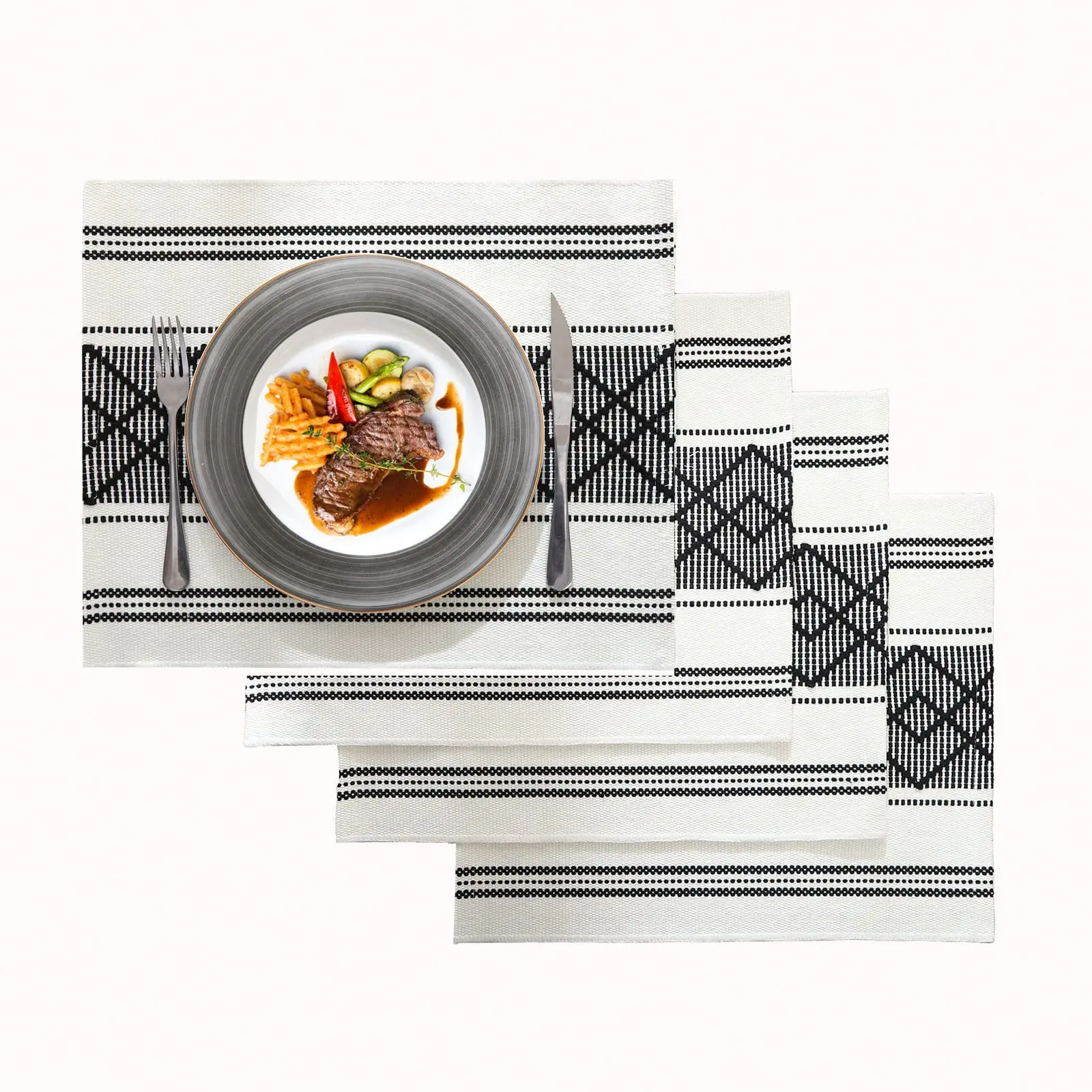 Elegant Thick Placemats for Dining Table Decor Farmhouse Heat Resistant Table Place Mats Set of 4 Woven Placemats Washable
Elegant Thick Placemats for Dining Table Decor Farmhouse Heat Resistant Table Place Mats Set of 4 Woven Placemats Washable