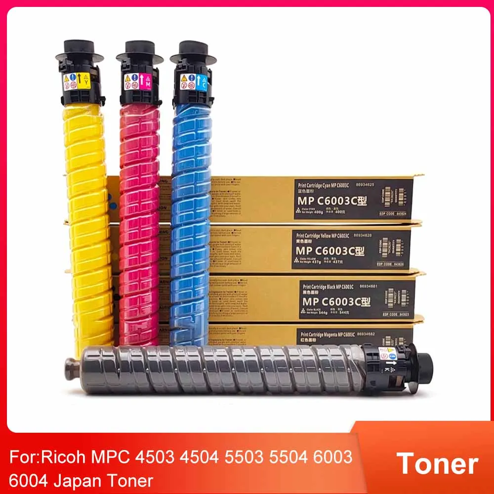 High Volume MPC6003 Toner Cartridge CMYK For Ricoh MPC 4503 4504 5503 5504 6003 6004 Japan Toner MP C4503 C4504 C5503 C5504
High Volume MPC6003 Toner Cartridge CMYK For Ricoh MPC 4503 4504 5503 5504 6003 6004 Japan Toner MP C4503 C4504 C5503 C5504