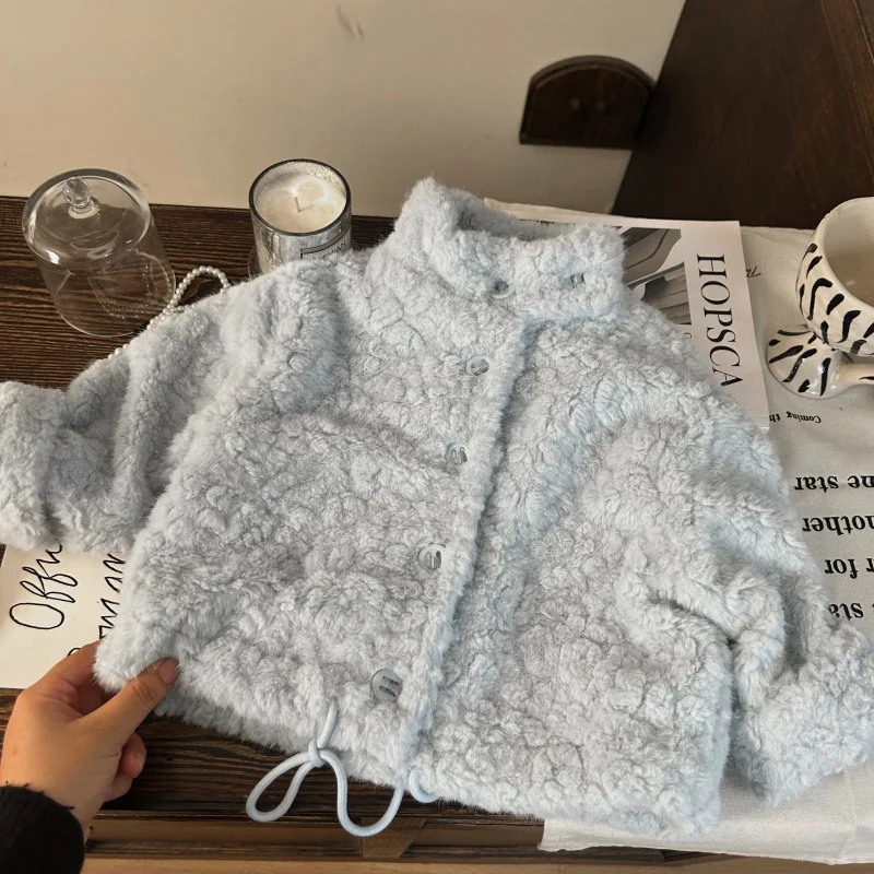 Infant Baby Girl Lamb Woolen Jacket Solid Color Thicken Warm Kids Girls Coat New Winter Stand Collar Toddler Girl Outerwear Coat
Infant Baby Girl Lamb Woolen Jacket Solid Color Thicken Warm Kids Girls Coat New Winter Stand Collar Toddler Girl Outerwear Coat