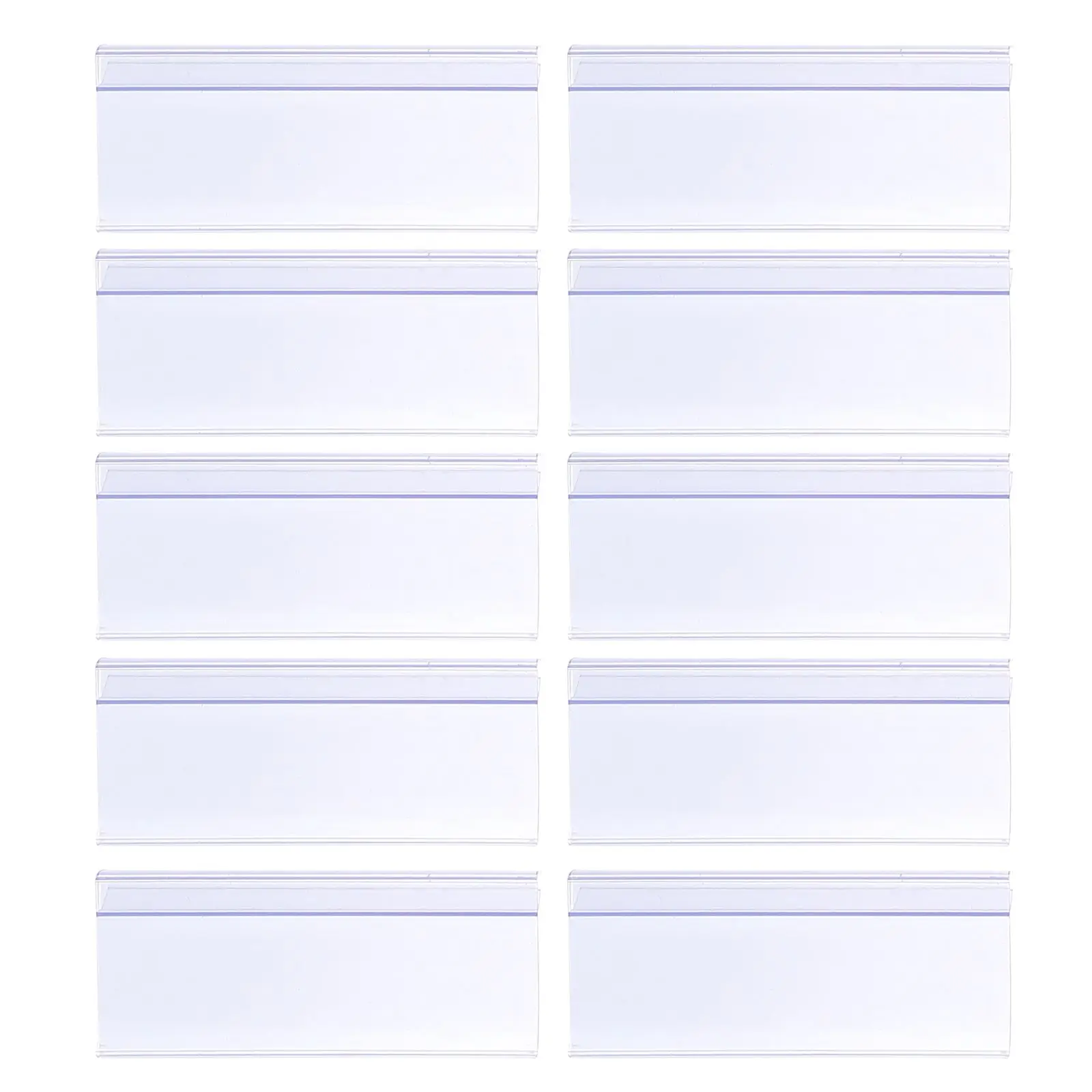 10 Pcs Clear Plastic Price Tag Holders Retail Label Rack Supermarket Shop Storage Display Stand Folder Organizer
10 Pcs Clear Plastic Price Tag Holders Retail Label Rack Supermarket Shop Storage Display Stand Folder Organizer