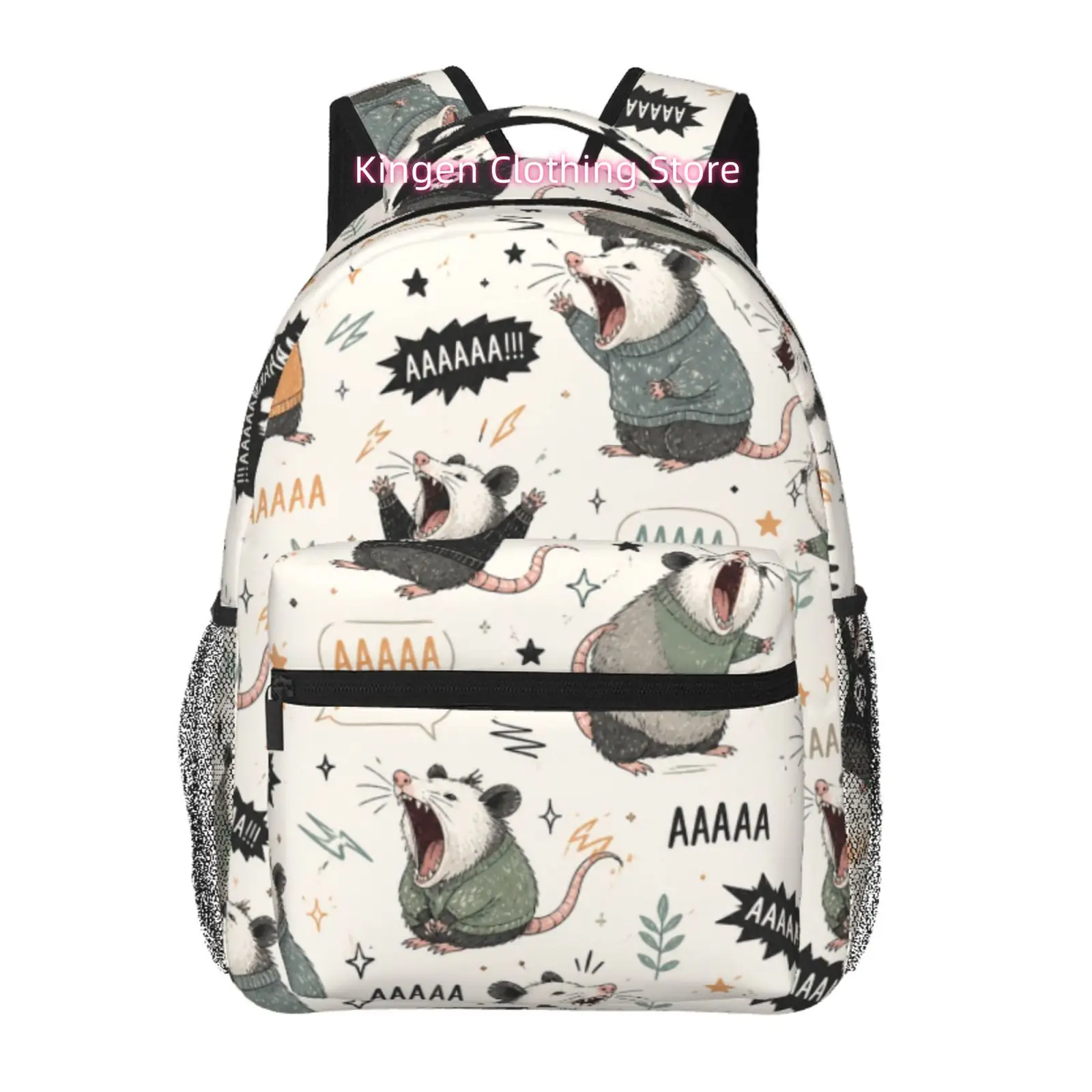Funny Screaming Opossum Print Adult Backpack, Oxford Cloth Adjustable Shoulder Strap Casual Daypack for Animal Lovers And Adults
Funny Screaming Opossum Print Adult Backpack, Oxford Cloth Adjustable Shoulder Strap Casual Daypack for Animal Lovers And Adults