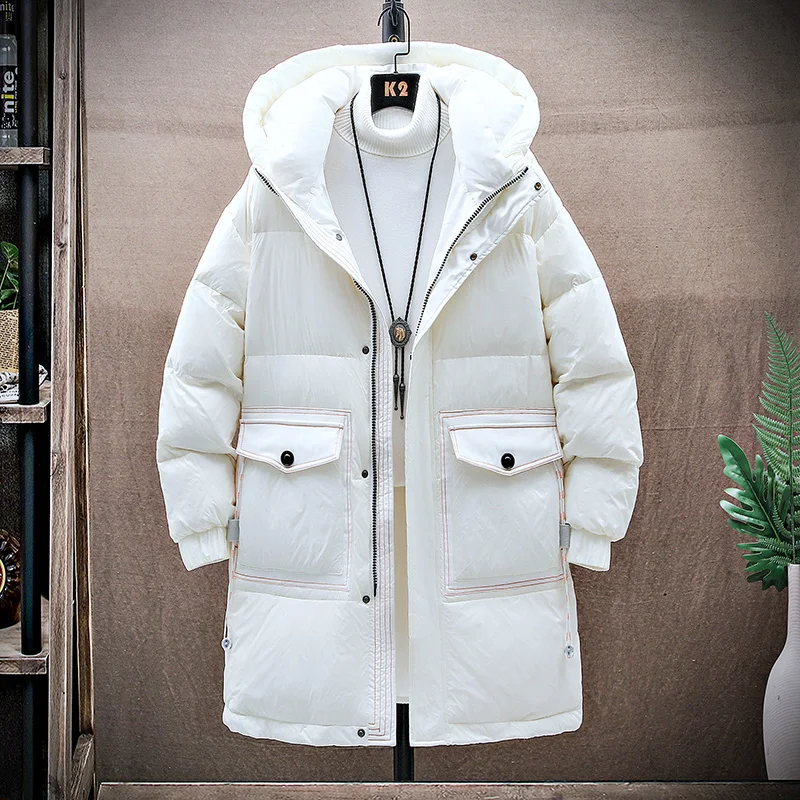 Couple's Faionable Loose Long Hooded down Jaet Pure Color Youthful Vitali Simple Design Polyester Fiber 90% White Du ...
Couple's Faionable Loose Long Hooded down Jaet Pure Color Youthful Vitali Simple Design Polyester Fiber 90% White Du ...