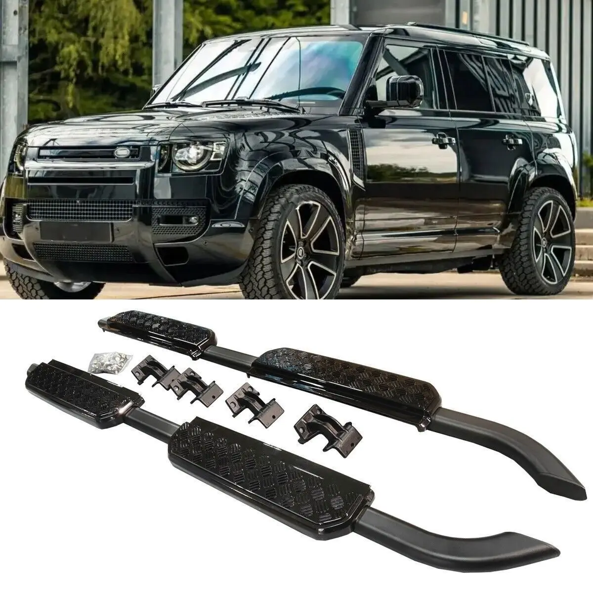 Алюминиевая Глянцевая боковая подножка Nerf Bar для LR Defender 130 4D 2022 2023
Алюминиевая Глянцевая боковая подножка Nerf Bar для LR Defender 130 4D 2022 2023