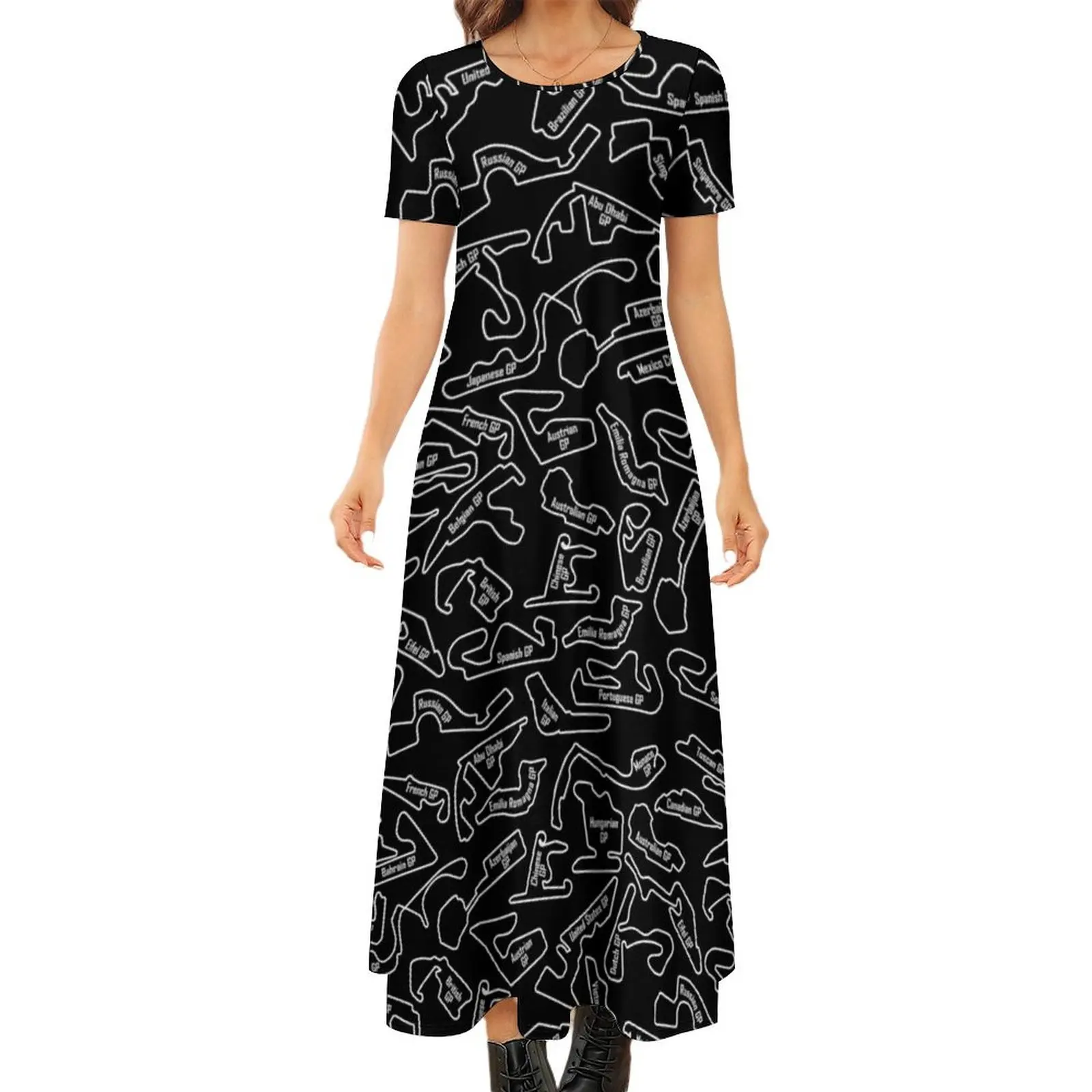 Race Circuits - Pattern Round Neck Short Sleeve Dress women dresses wedding dresses for parties
Race Circuits - Pattern Round Neck Short Sleeve Dress women dresses wedding dresses for parties