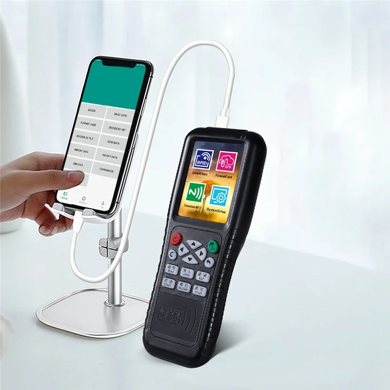 T82C Лидер продаж-X100 умный репликатор RFID бейдж клон копировальный аппарат запасные части 13,56 МГц шифрование декодирование считыватель 125 кГц писатель карт P
T82C Лидер продаж-X100 умный репликатор RFID бейдж клон копировальный аппарат запасные части 13,56 МГц шифрование декодирование считыватель 125 кГц писатель карт P