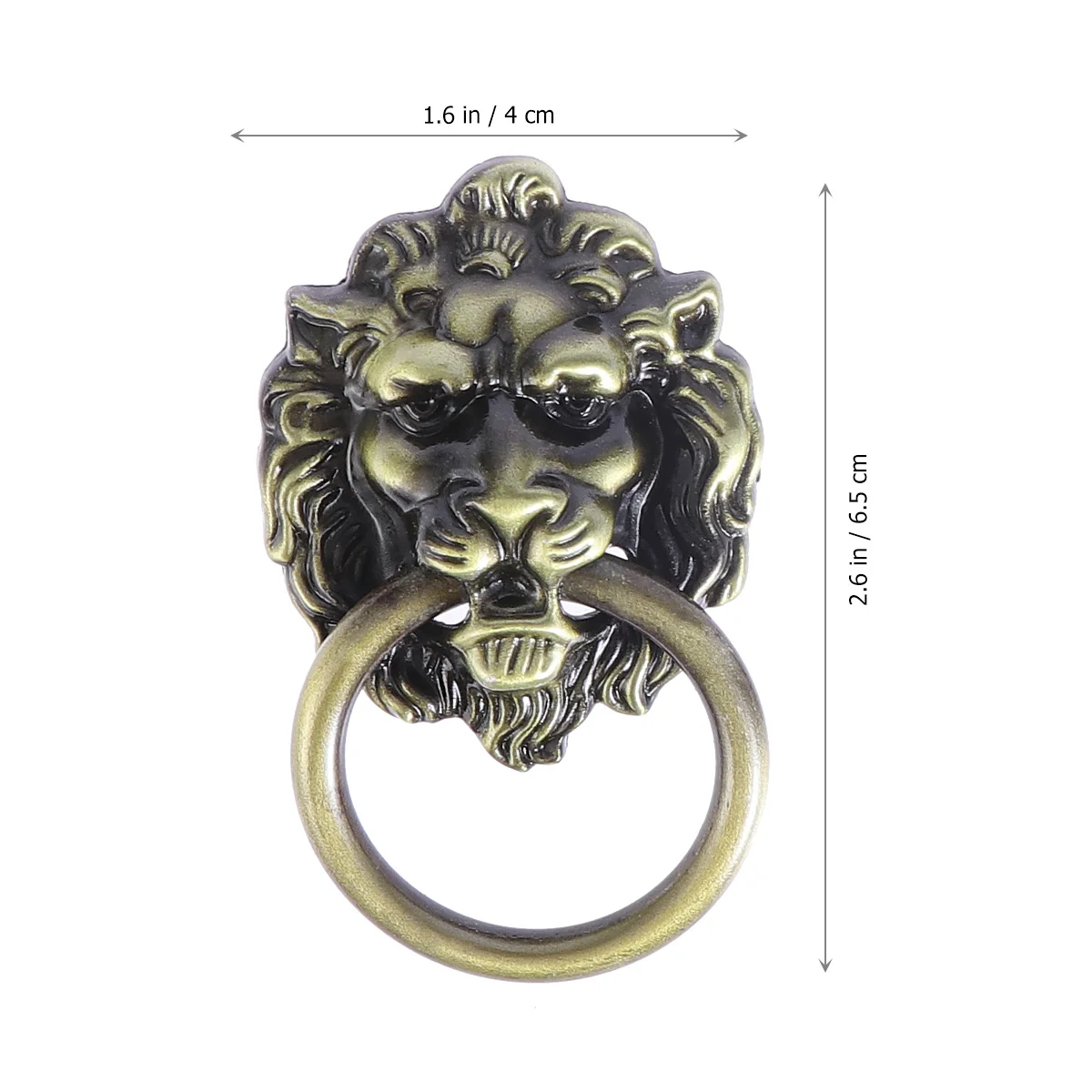 6pcs Drawer Cabinet Lion Head Pull Handle Knobs with Drawer Ring Door Rings Pull Handle Knobs for Home Bronze
6pcs Drawer Cabinet Lion Head Pull Handle Knobs with Drawer Ring Door Rings Pull Handle Knobs for Home Bronze