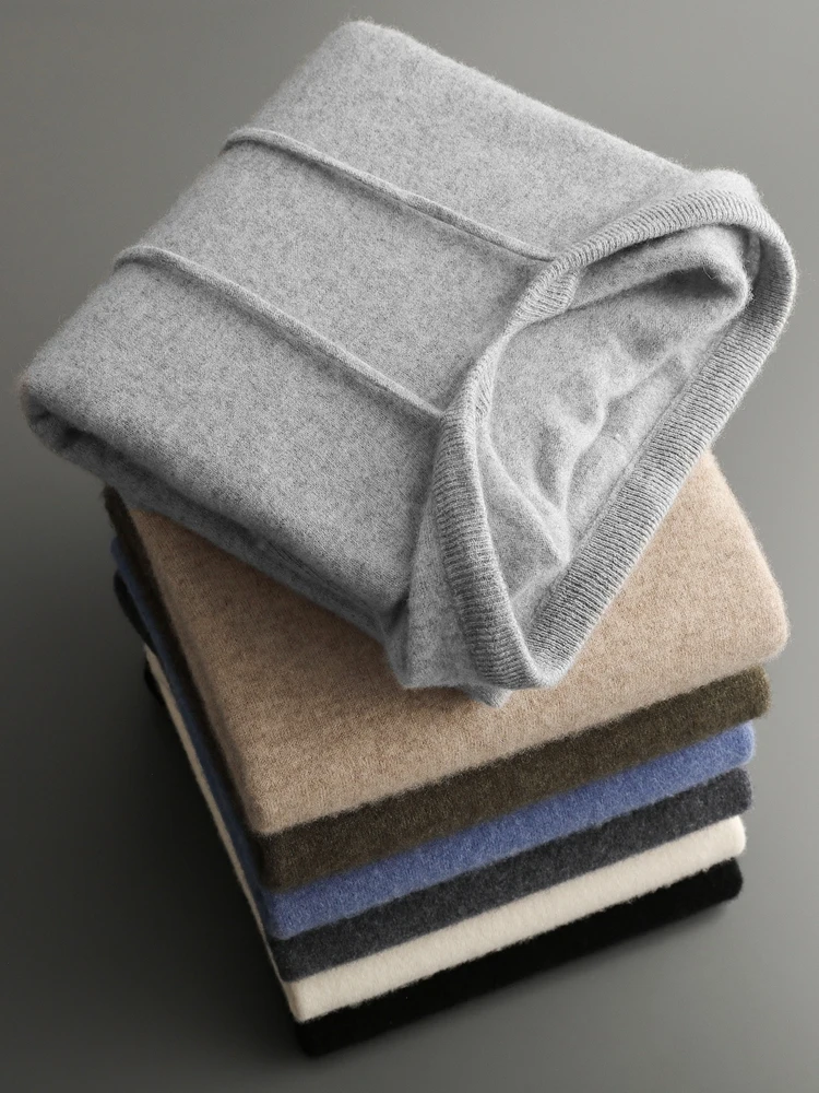 Choice Men Cashmere Hooded Pullover Autumn Winter Basic Casual Solid Soft Cashmere Sweater 100% Cashmere Knitwear Korean Fashion
Choice Men Cashmere Hooded Pullover Autumn Winter Basic Casual Solid Soft Cashmere Sweater 100% Cashmere Knitwear Korean Fashion