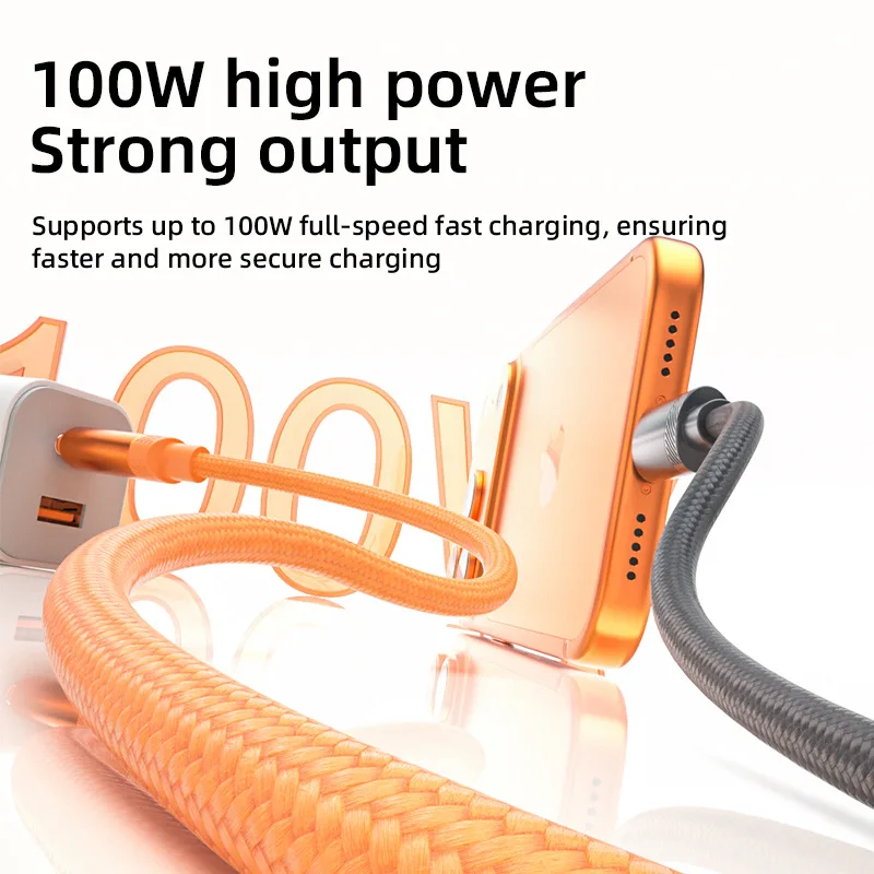 Two-Tone 100W Braided Fast Charging USB-C Cable for iPhone
Two-Tone 100W Braided Fast Charging USB-C Cable for iPhone
