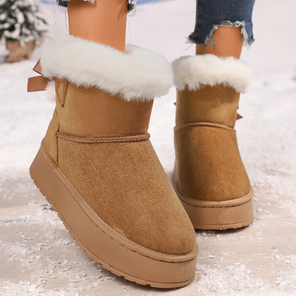 2025 New Women Snow Boots Winter New Big Size Trend Wear-resistant Shoes Outdoor Fashion Comfortable Thick Sole Boots Women
2025 New Women Snow Boots Winter New Big Size Trend Wear-resistant Shoes Outdoor Fashion Comfortable Thick Sole Boots Women